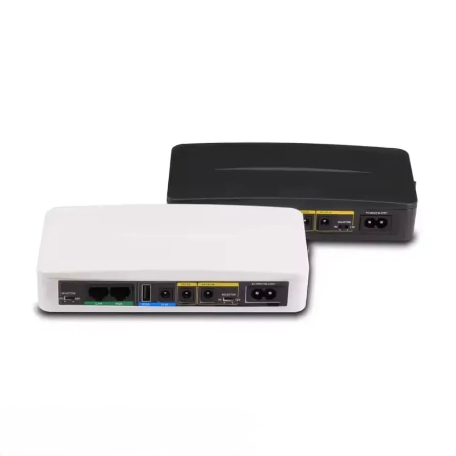 MINI UPS 10.000mAh 36W Salidas 5V, 12, 9V/12V, USB 5V/2A, POE 15V/24V- Router Wifi, Camaras, etc..