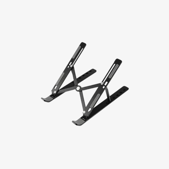 Base para Laptop Ajustable y Portatil de Aluminio - Color Negro