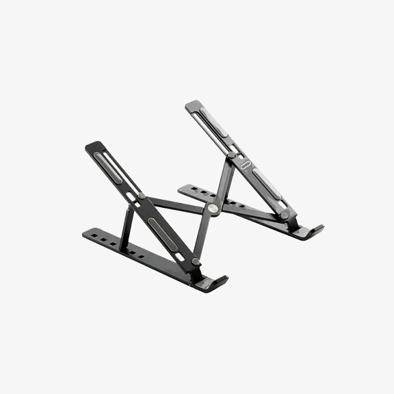 Base para Laptop Ajustable y Portatil de Plastica - Color Negro