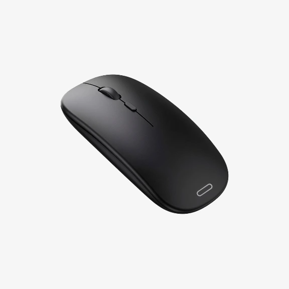 MOUSE SLIM PRONIC - Inalambrico Recargable con Bluetooth para Laptops, PC (Negro)