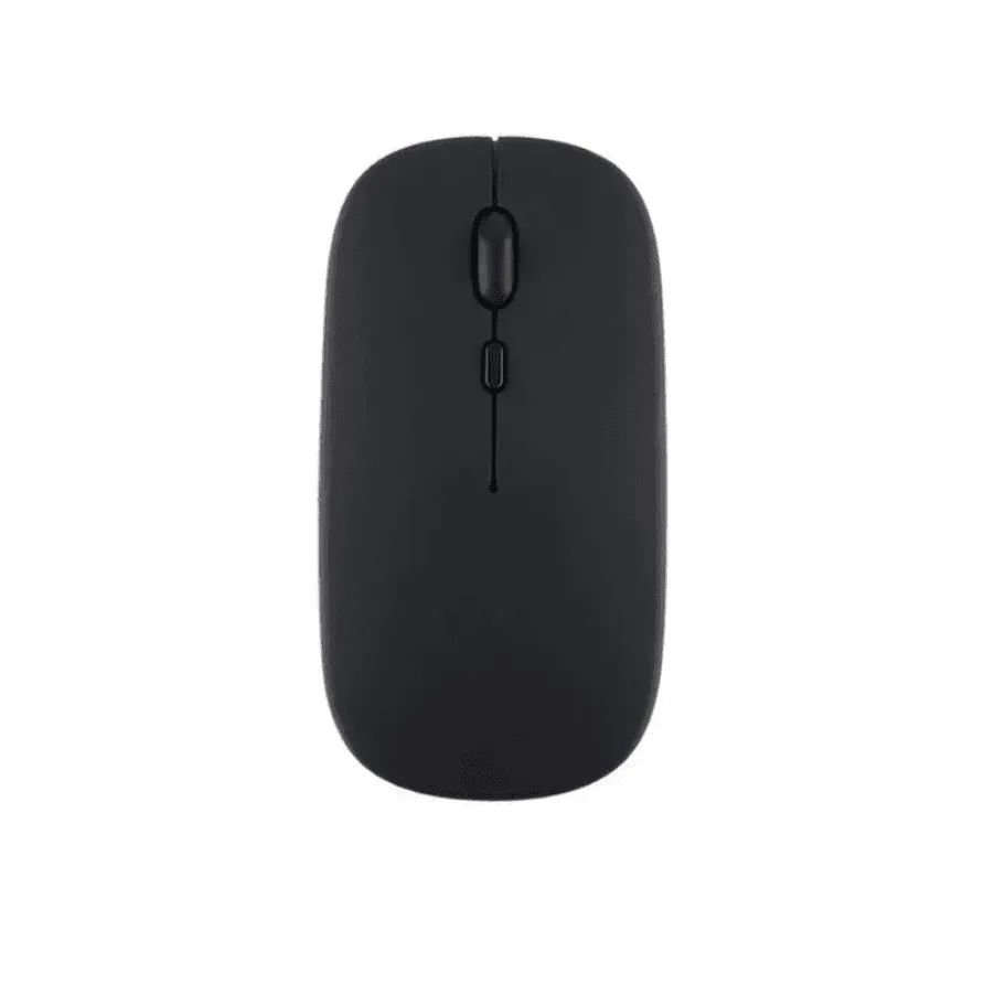 MOUSE SLIM PRONIC - Inalambrico Recargable con Bluetooth para Laptops, PC (Negro)