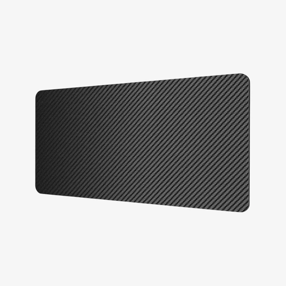 [001139] Alfombra para escritorio con Textura Tipo Fibra de Carbono- MEDIDAS 80x40CM