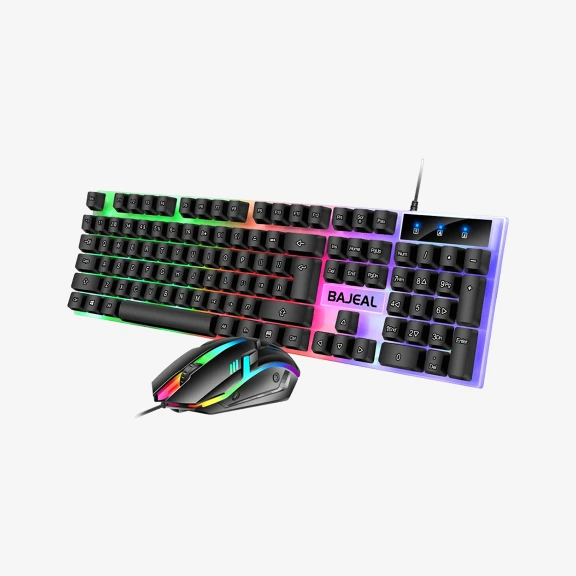 [001161] Combo Teclado y Mouse Gaming BAJEAL Modelo T350 Con luces LED