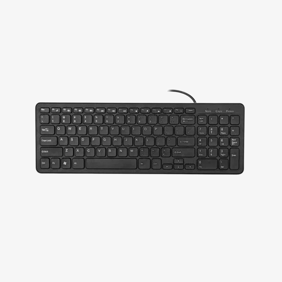 [CMX-ACC-GEN-TECLAD] Teclado Alámbrico Ergonómico- COLOR NEGRO