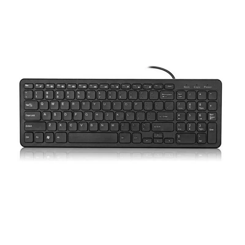 Teclado Alámbrico Ergonómico- COLOR NEGRO